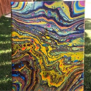 8” x 10” Vibrant Abstract Canvas Art